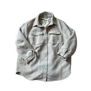NEW!! Lightweight wool blend snap up coat/jacket, H&M, 2XL, Shacket